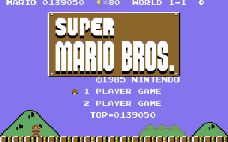 Super Mario Bros 64 (Homebrew) — Title screen
